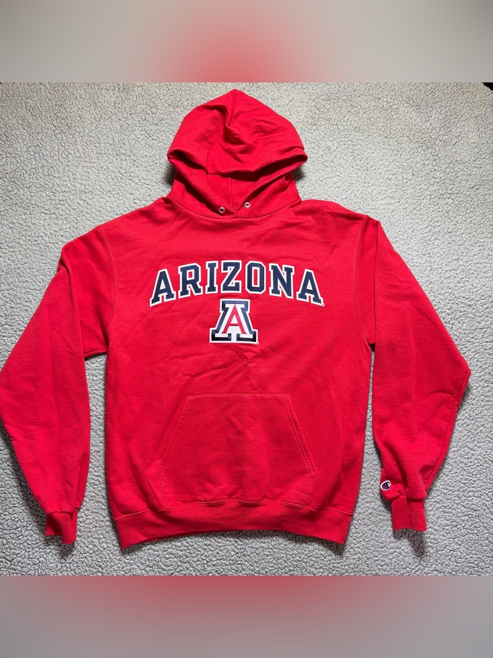 University of Arizona Wildcat Red Embroidered Champion Pullover Hoodie Men’s M